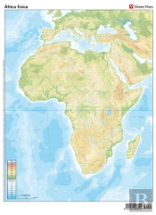 Mapa Mudo Africa Fisico Color Vic