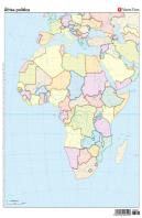 Mapa Mudo Africa Politico Color Vic