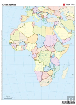 Bertrand.pt - Mapa Mudo Africa Politico Color Vic