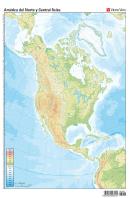 Mapa Mudo America Norte(Centro)Fisico Color Vic