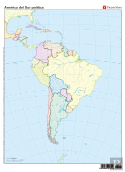 Bertrand.pt - Mapa Mudo America Sur Politico Color Vic