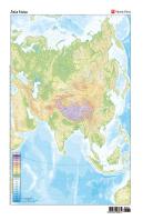 Mapa Mudo Asia Fisica Color Vic