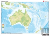 Mapa Mudo Australia-Oceania Fisico Color Vicvar0sed
