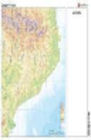 Mapa Mudo Catalunya Fisico Color