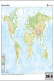 Mapa Mudo Planisferio Fisico Color