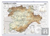 Mapa Mural Castilla Y Leon Fisico-Politico