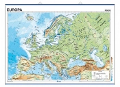 Mapa mural europa fisico/politico -140 x 100 cm
