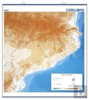 Mapa Mural Mudo Catalunya Fisico-Politico