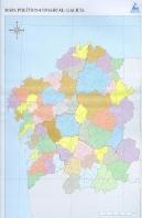 Mapa Politico Galicia Comarcal Paquete 50 Unidades