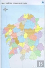 Mapa Politico Galicia Comarcal Paquete 50 Unidades