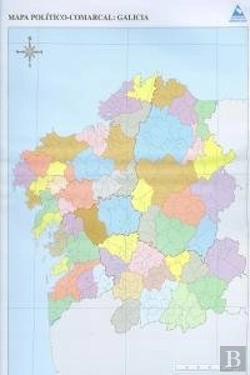 Bertrand.pt - Mapa Politico Galicia Comarcal Paquete 50 Unidades