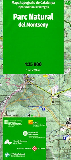 Bertrand.pt - Mapa Topografic De Catalunya 1:25 000. Espais Naturals Protegits. 49- Parc Natur