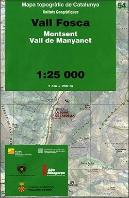 Mapa Topografic De Catalunya 1:25 000. Unitats Geografiques - 54 - Vall Fosca (2