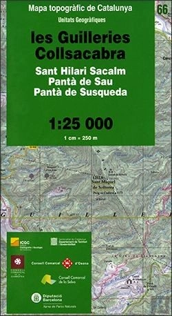 Bertrand.pt - Mapa Topografic De Catalunya 1:25 000. Unitats Geografiques 66-Les Guilleries. C