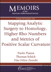 Mapping Analytic Surgery To Homology, Higher Rho Numbers And Metrics Of Positive Scalar Curvature