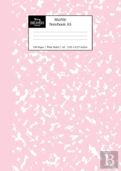 Marble Notebook A5: Pastel Pink Marble W