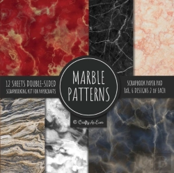 Bertrand.pt - Marble Patterns Scrapbook Paper Pad 8x8 Scrapbooking Kit For Papercrafts, Cardmaking, Printmaking, Diy Crafts, Stationary Designs, Borders, Backgrounds