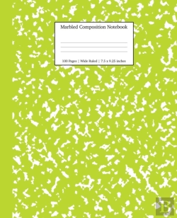 Bertrand.pt - Marbled Composition Notebook: Green Marble Wide Ruled Paper Subject Book