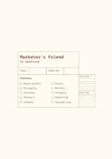 Marketer'S Friend