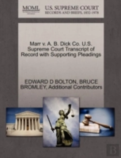 Bertrand.pt - Marr V. A. B. Dick Co. U.S. Supreme Court Transcript Of Record With Supporting Pleadings