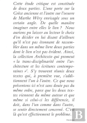 Marthe Wery ; Un Jeu De Mise En Relation