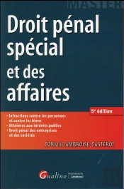Master - Droit Penal Special Et Des Affaires, 5eme Ed.
