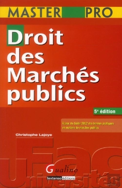 Bertrand.pt - Master Pro - Droit Des Marches Publics, 5e Edition