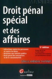 Master Pro - Droit Penal Special Et Des Affaires, 3eme Edition