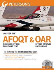 Master Theâ„¢ Air Force Officer Qualifying Test (Afoqt) & Officer Aptitude Rating Exam (Oar)