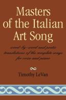 Masters Of The Italian Art Song