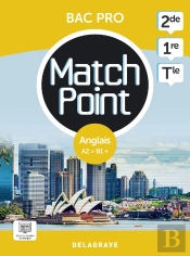Match Point : Anglais : 2de, 1re, Terminale Bac Pro ; Pochette Élève (Édition 2023)