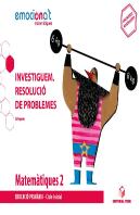 Matemàtiques 2 Epo. Investiguem - Resolució De Problemes - Emociona'T (Cat)