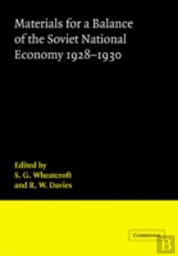 Bertrand.pt - Materials For A Balance Of The Soviet National Economy, 1928â€“1930