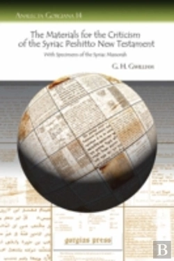 Bertrand.pt - Materials For The Criticism Of The Syriac Peshitto New Testament With Specimens Of The Syriac Massorah
