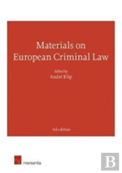 Materials On European Criminal Law