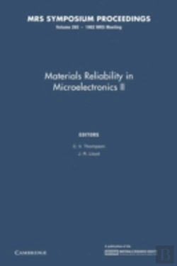 Bertrand.pt - Materials Reliability In Microelectronics Ii: Volume 265