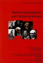Matériaux Philosophiques Pour L'Analyse Du Discours