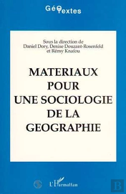 Bertrand.pt - Materiaux Pour Une Sociologie De La Geographie