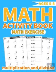 Math Activity Book Multiplication And Division