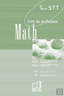Bertrand.pt - Math Terminale Stt Livret Du Prof