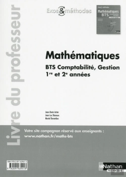 Bertrand.pt - Mathemathiques Bts Cg 1ere Et 2eme Annee (Exos Et  Methodes) Professeur 2015