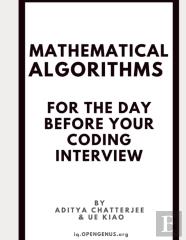 Mathematical Algorithms For The Day Before Your Coding Interview