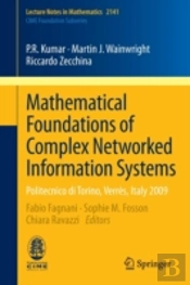 Mathematical Foundations Of Complex Networked Information Systems