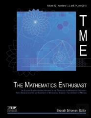 Mathematics Enthusiast Journal Vol 12 Issue 1, 2 & 3