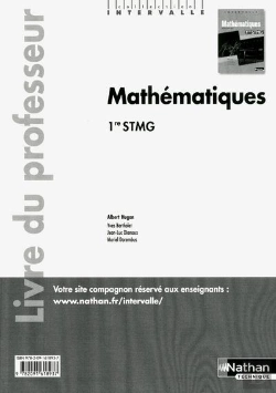 Bertrand.pt - Mathematiques 1ere Stmg (Intervalle) Professeur 2012