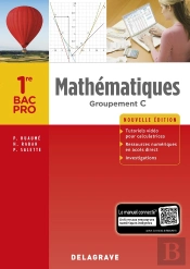 Mathematiques 1re Bac Pro Groupement C (2018) - Pochette Eleve