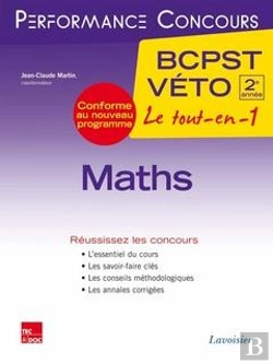 Bertrand.pt - Mathematiques 2e Annee Bcpst-Veto (Collection Performance Concours)