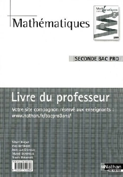 Bertrand.pt - Mathématiques ; 2nde Bac Pro ; Livre Du Professeur