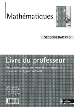 Bertrand.pt - Mathématiques ; 2nde Bac Pro ; Livre Du Professeur (Édition 2009)