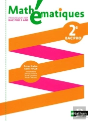 Mathématiques ; 2nde Bac Pro ; Pochette Élève (Édition 2009)